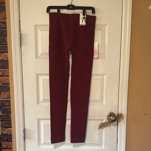 NWT | New Directions | Fleece Lined | Ribbed Leggings.